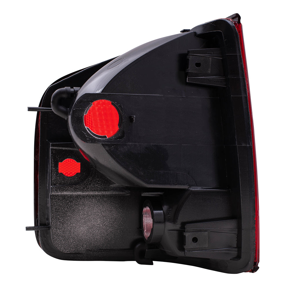 Brock Replacement Driver and Passenger Side Tail Light Units with Black Edge Compatible with 1994-2004 S10, 94-04 Sonoma and 96-00 Hombre 5978195 5978196