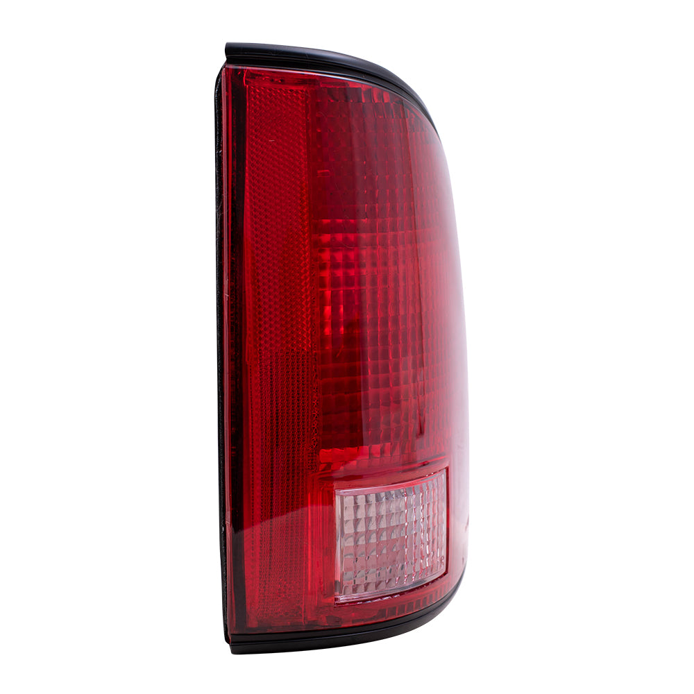 Brock Replacement Driver and Passenger Side Tail Light Units with Black Edge Compatible with 1994-2004 S10, 94-04 Sonoma and 96-00 Hombre 5978195 5978196