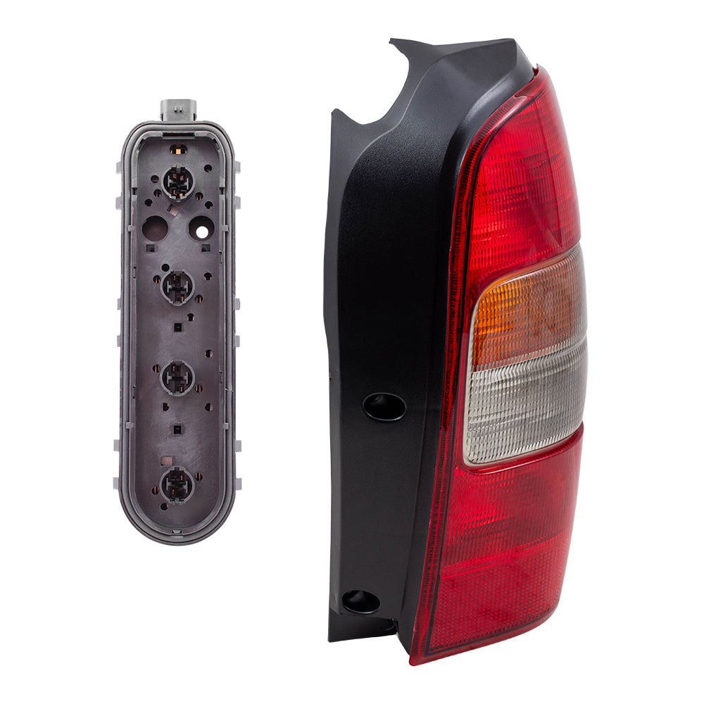 Brock Replacement Passenger Tail Lamp Right Side Tail Light with Circuit Board Compatible with 1997-2005 Venture