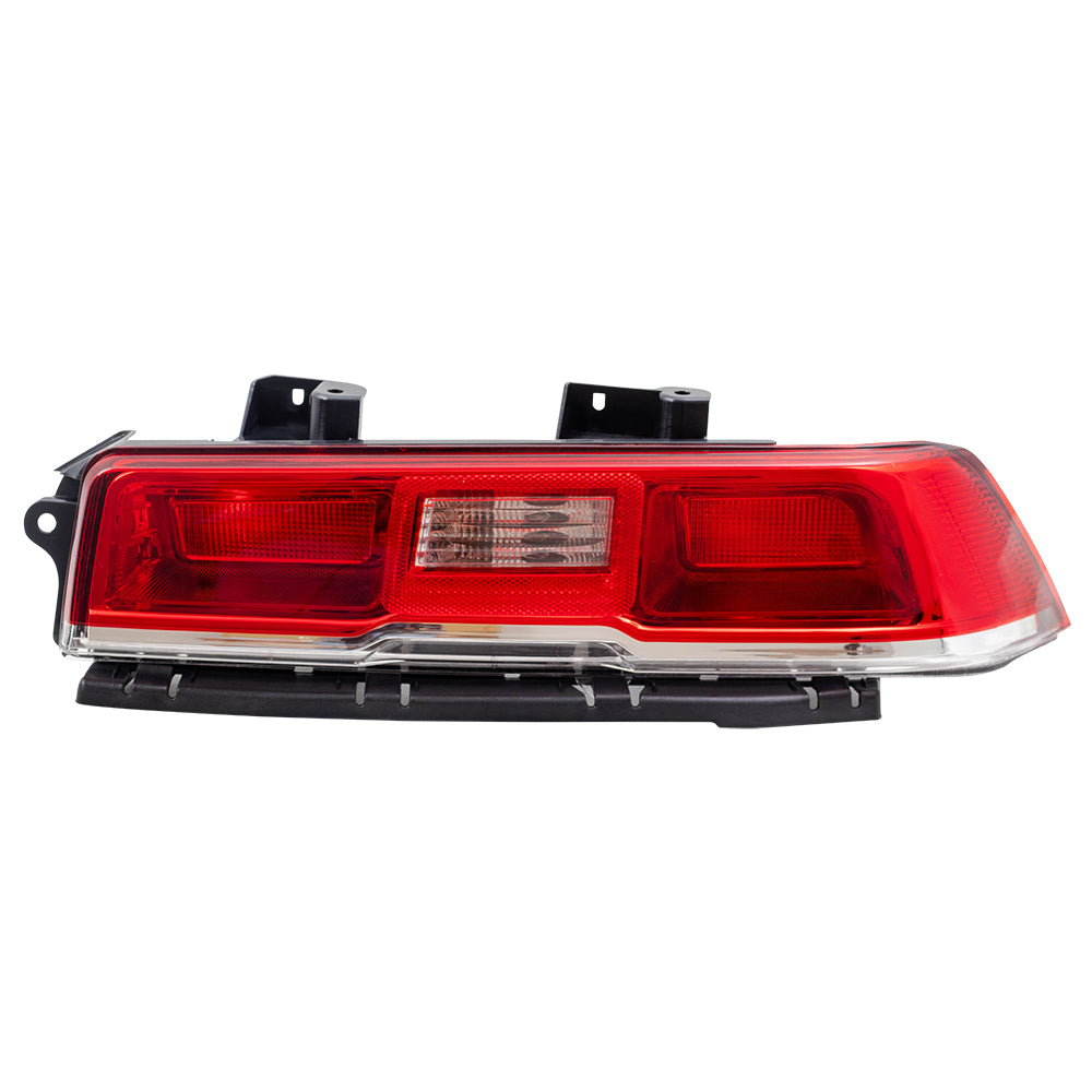 Brock Replacement Driver and Passenger Halogen Tail Lights Compatible with 2014-2015 Camaro 23256981 23489170