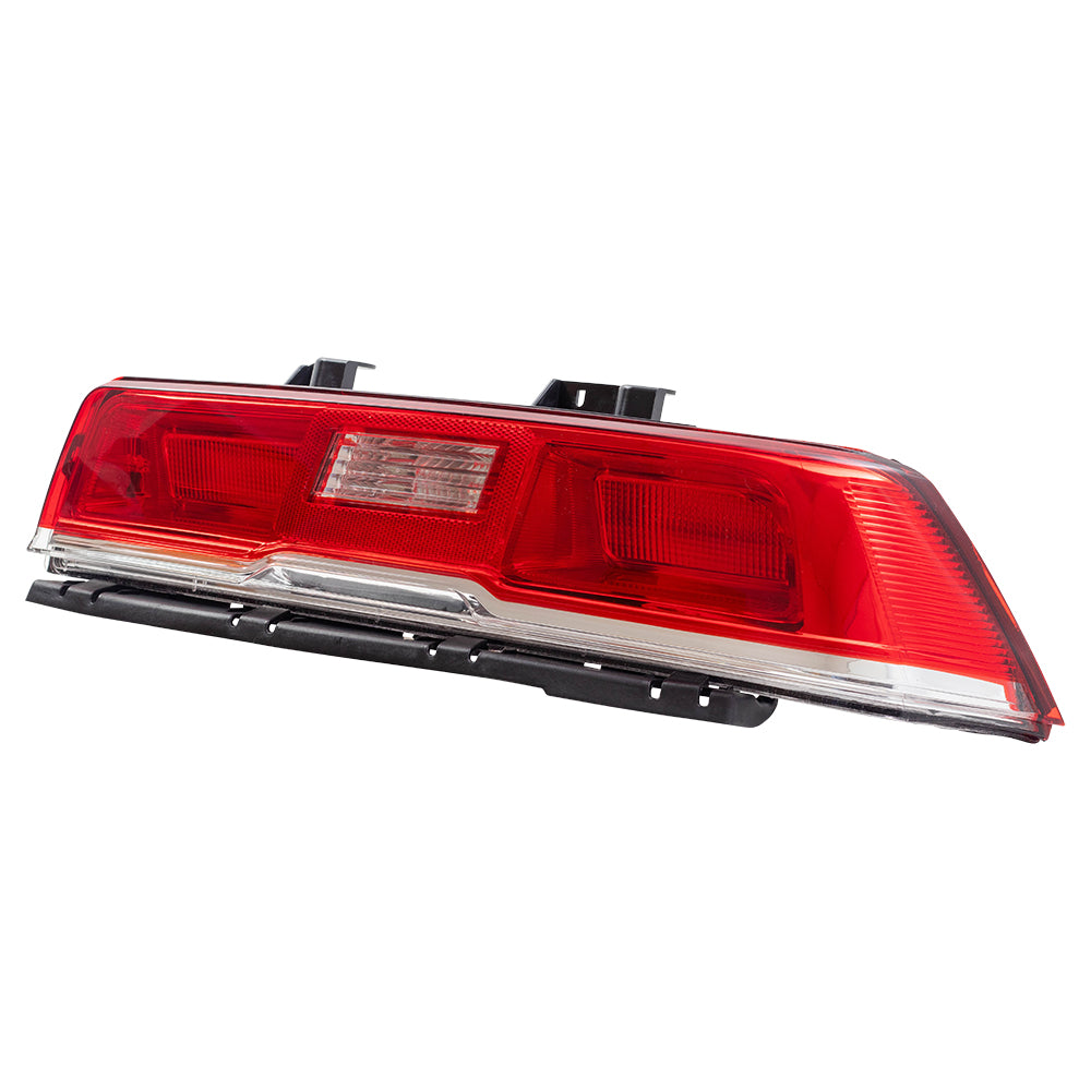 Brock Replacement Driver and Passenger Halogen Tail Lights Compatible with 2014-2015 Camaro 23256981 23489170