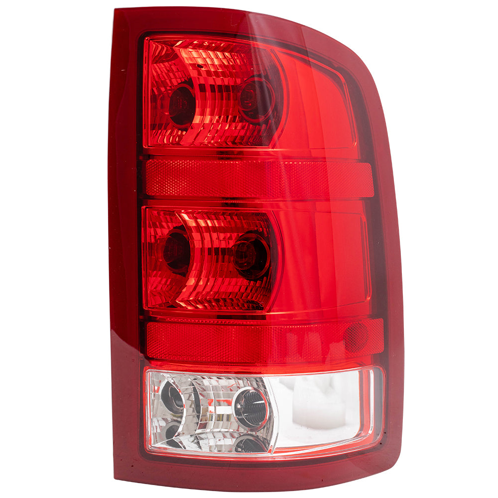 Brock Replacement Driver and Passenger Set Tail Lights Compatible with 2007-2013 Sierra Pickup Truck 25958484 25958485