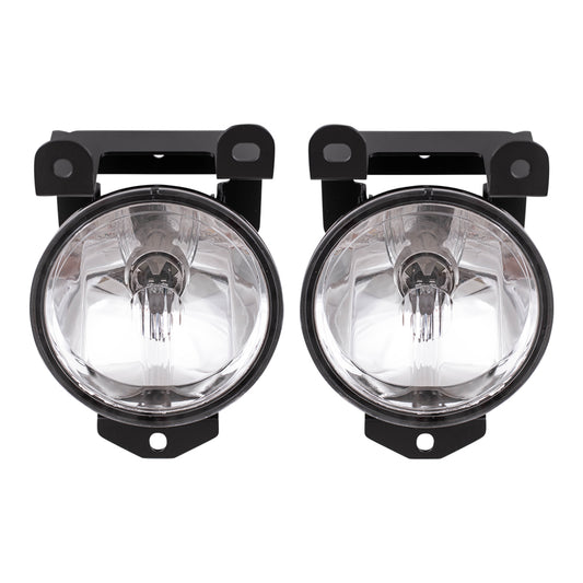 Brock Replacement Driver and Passenger Set Fog Lights Compatible with Sierra Denali & Sierra C3 Pickup Yukon / XL Denali 16531085 16531086