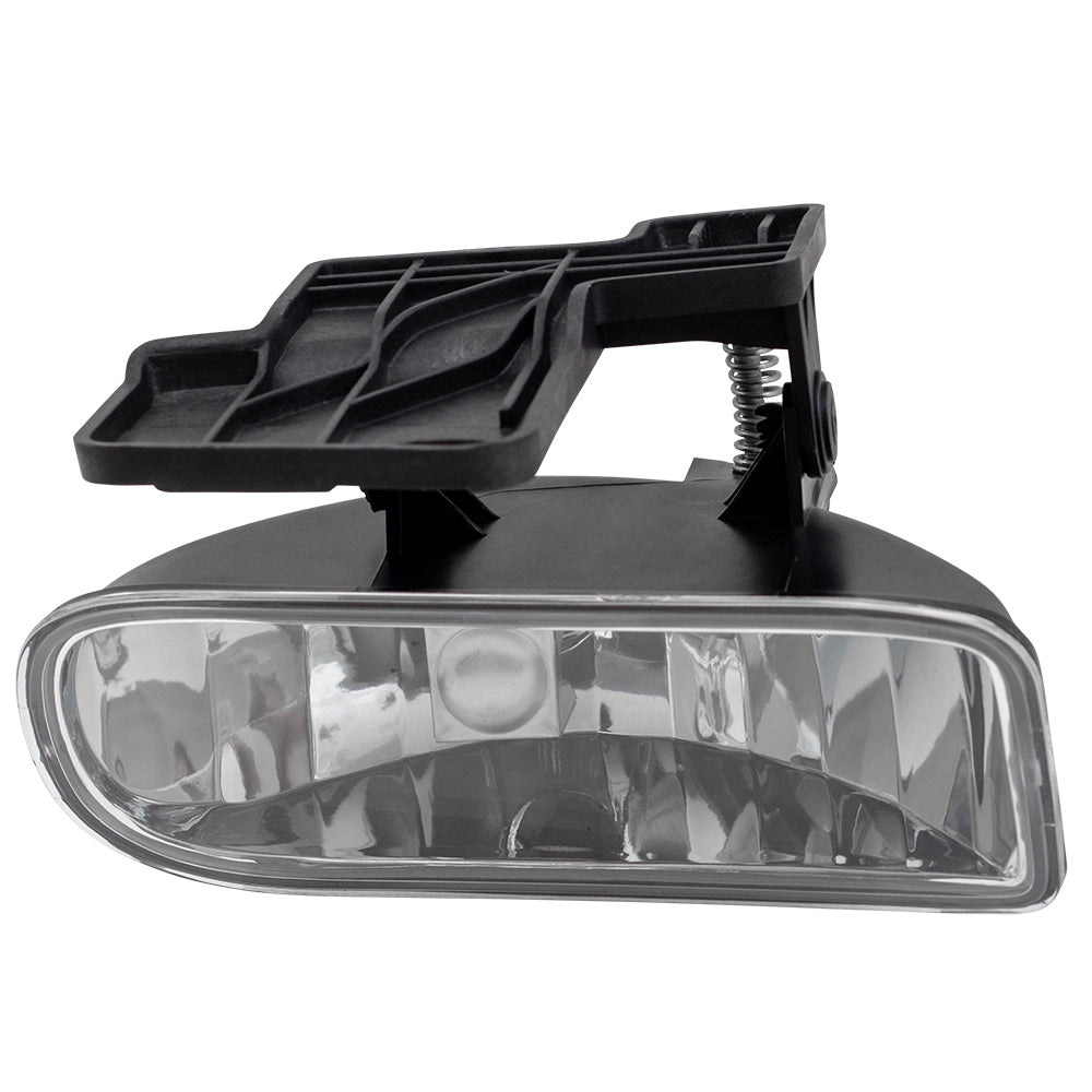 Brock Replacement Driver and Passenger Set Fog Lights Compatible with 1999-2002 Sierra Pickup Truck 10385054 10385055