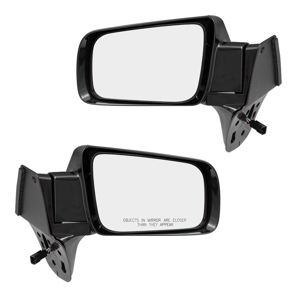 Brock Replacement Set Power Side Door Low Mount Mirrors Compatible with 1990 1991 Suburban Blazer Jimmy 15565454