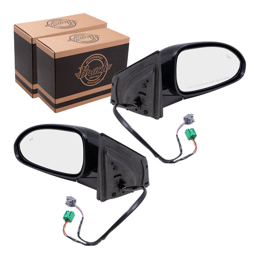 Brock Replacement Driver's and Passenger's Power Mirrors Manual Folding Heated w/ Signal BSD Memory Compatible with 13-17 Enclave