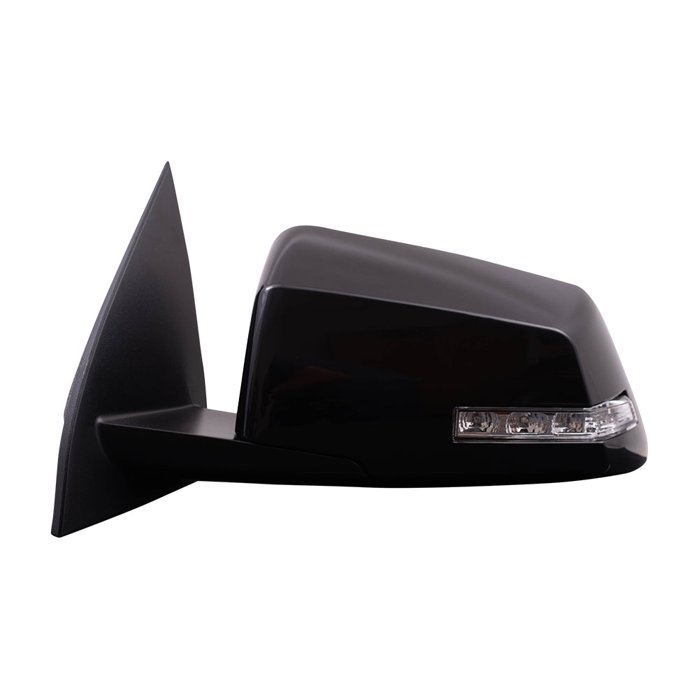 Brock Replacement Driver Side Power Mirror Paint to Match Black with Heat-Signal-Memory-Power Folding-Blind Spot Detection without Auto Dim Compatible with 13-17 Chevy Traverse