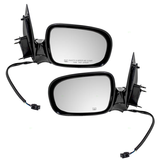 Brock Replacement Set Power Side Door Mirrors Heated Compatible with Uplander Trans Sport Relay Montana/SV6 Venture Silhouette Van