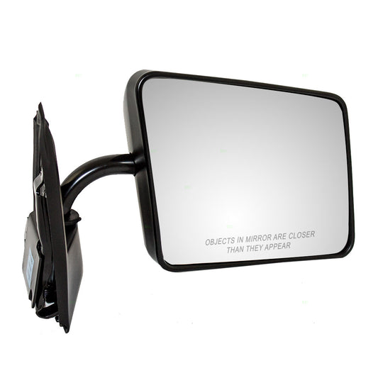 Brock Replacement Passenger Manual Side Door Mirror Below Eyeline Compatible with S10/S15 Pickup Truck Blazer/Jimmy Syclone