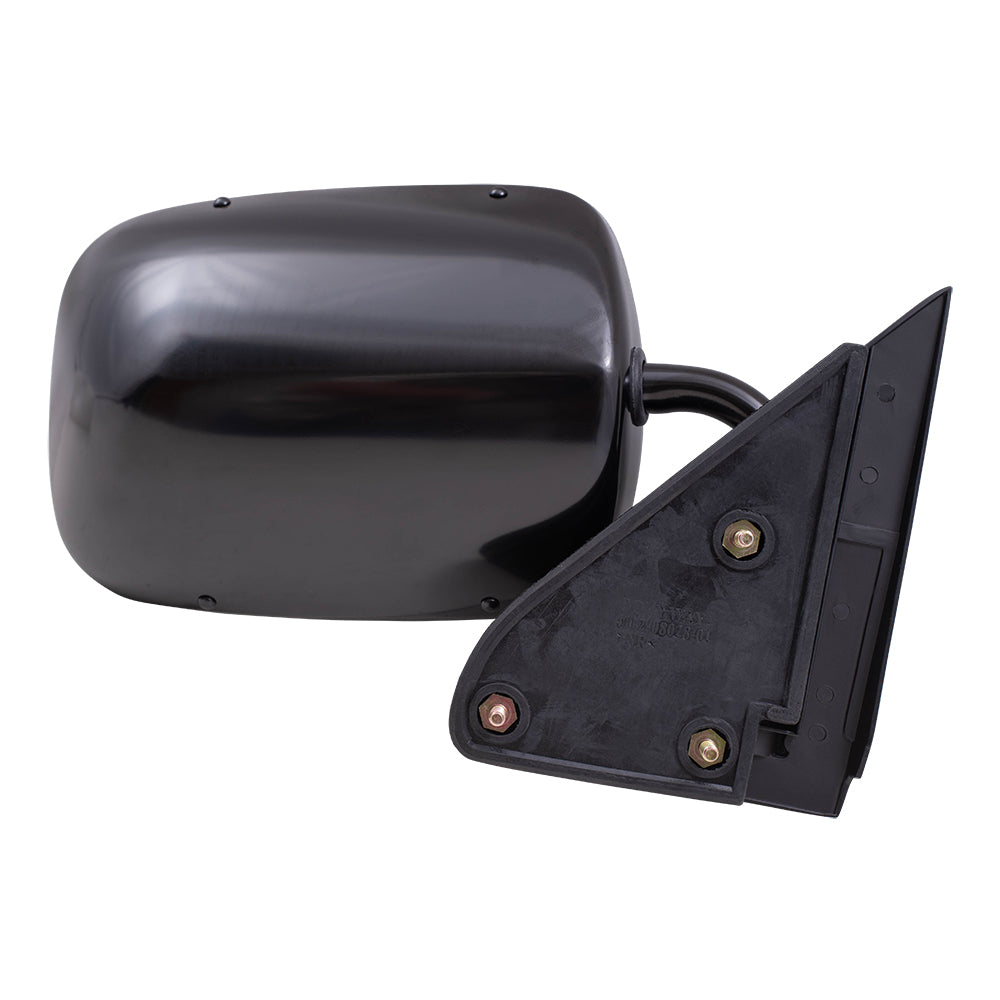 Brock Aftermarket Replacement Passenger Right Manual Mirror Below Eyeline Paint To Match Black Compatible With 1988-2002 GM C/K Pickup