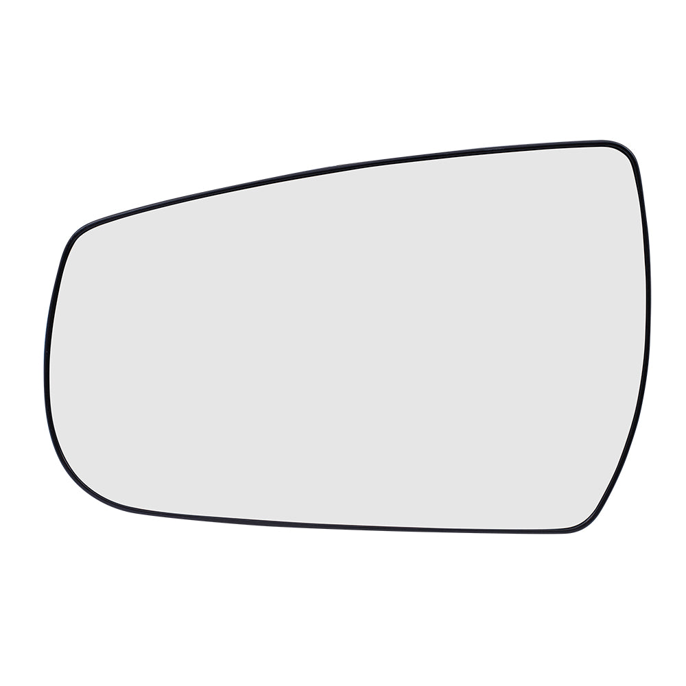 Brock Replacement Driver Door Mirror Glass with Base Compatible with 2013 2014 2015 Malibu