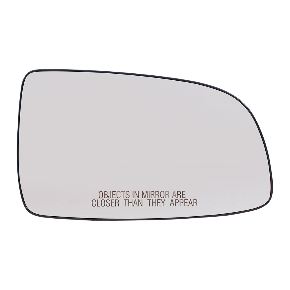 Brock Replacement Set Driver and Passenger Door Clear Mirror Glass & Bases Compatible with 2007-2011 Aveo Sedan 95214065 96800778