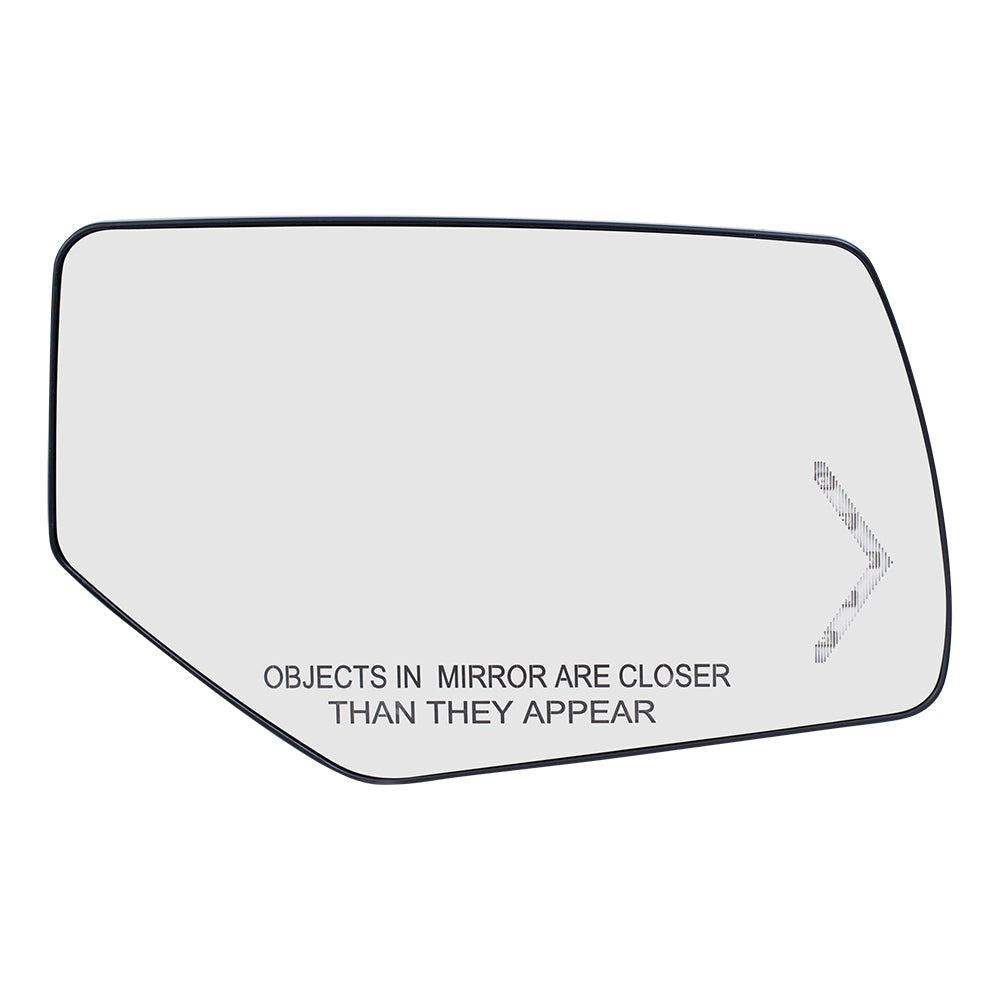 Brock Replacement Driver and Passenger Power Mirror Glasses & Bases with Heat Signal Power Folding Compatible with 15-20 Suburban Tahoe Yukon