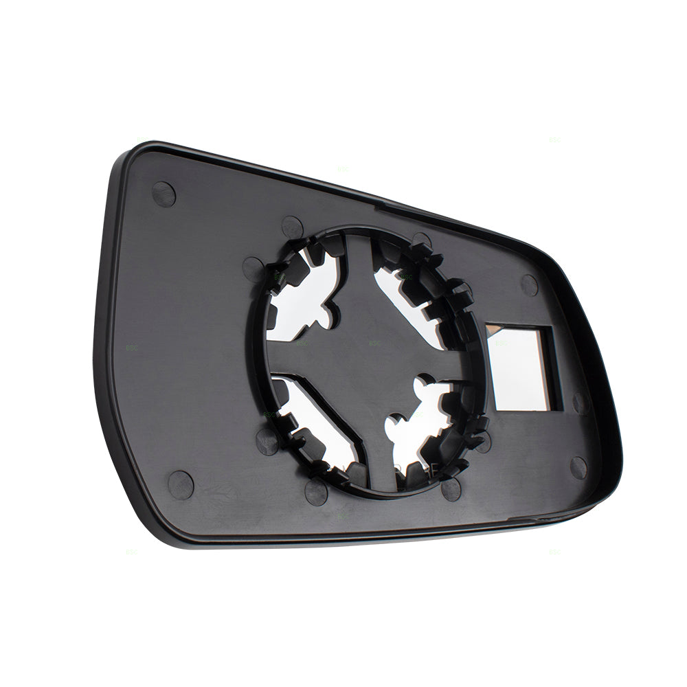 Brock Replacement Set Driver and Passenger Door Mirror Glass & Bases Compatible with 10-14 Equinox Terrain