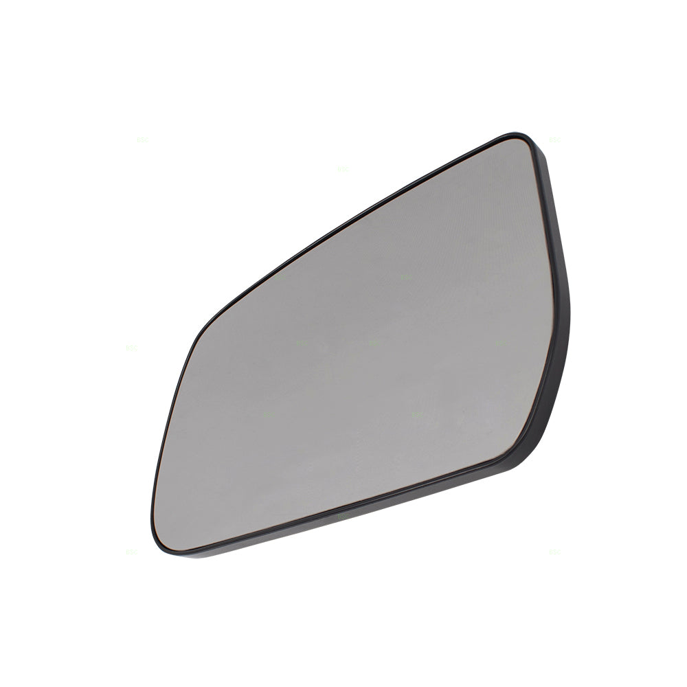 Brock Replacement Set Side Door Mirror Glass & Bases Heated Compatible with 10-14 Equinox Terrain 20873491 20873492