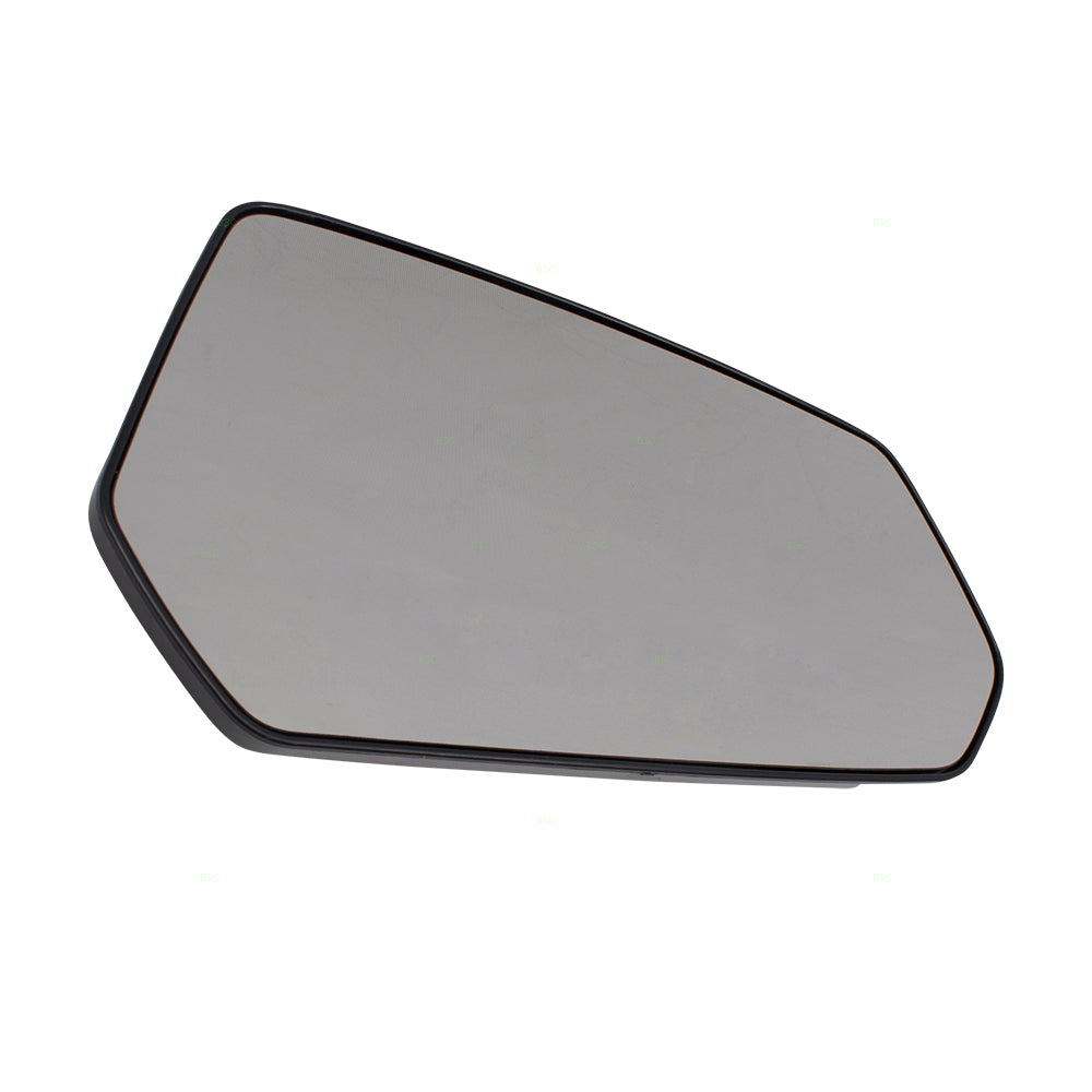 Brock Replacement Passenger Side Door Mirror Glass & Base Compatible with 10-15 Camaro 92235873