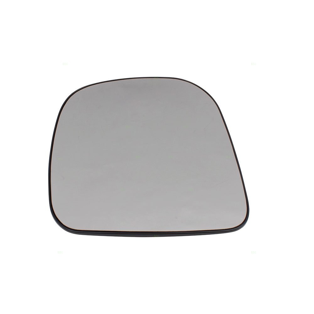 Brock Replacement Driver Side Door Outside Single Mirror Glass & Base Sail Mounted Compatible with 96-02 Express Savana Van