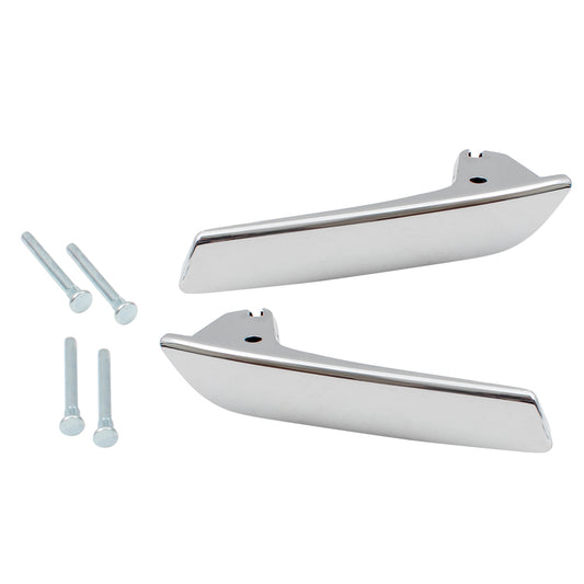 Brock Replacement Set Inside Chrome Door Handle Kits Compatible with 2007-2014 Silverado Sierra Pickup Tahoe Yukon 19299865