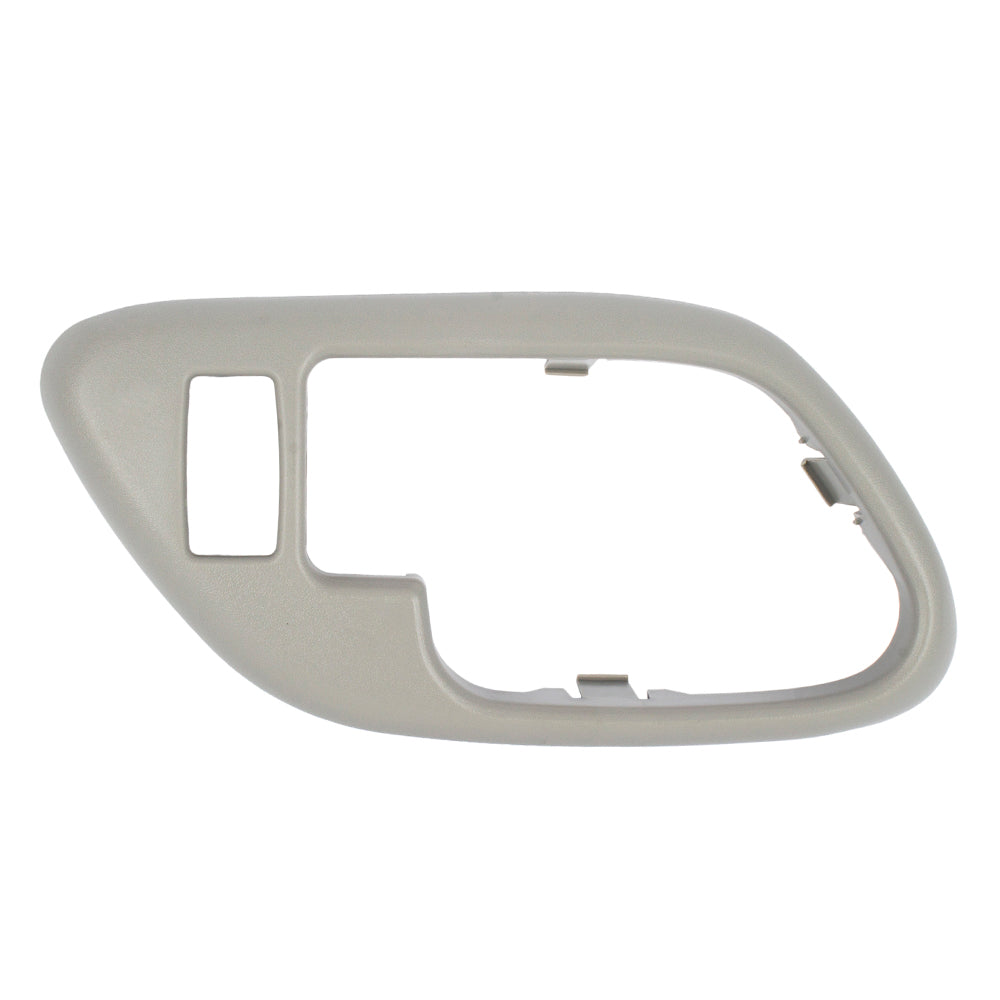 Brock Replacement Drivers Inside Interior Gray Door Handle Trim Bezel Compatible with Escalade Pickup Suburban Tahoe Yukon 15708079