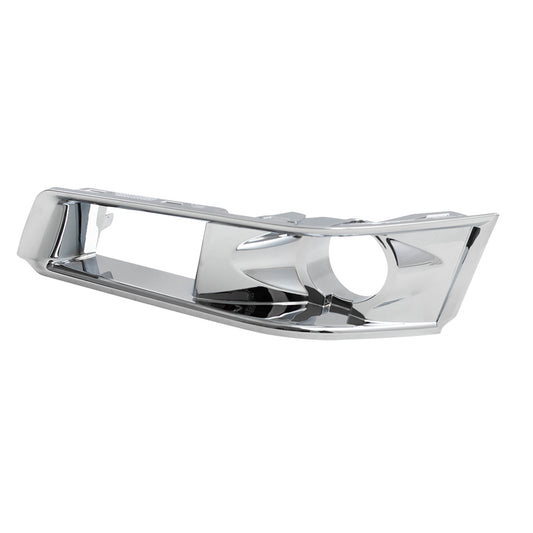 Brock Replacement Driver Chrome Fog Light Bezel Compatible with 2008-2015 CTS with HID Headlights