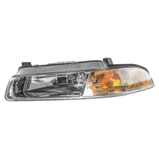 Brock Replacement Driver Halogen Headlight with Improved Beam Pattern Compatible with 1995-2000 Sratus Breeze Cirrus 4630873AB