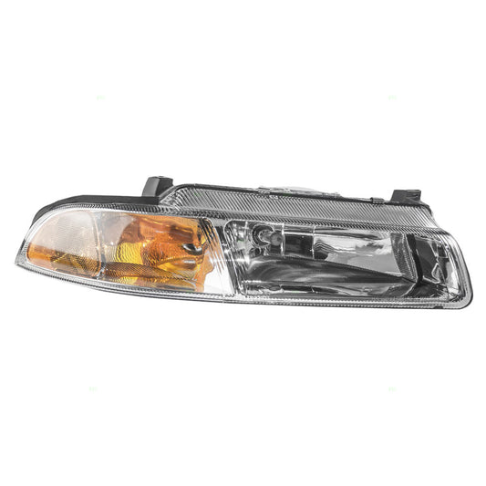 Brock Replacement Passenger Halogen Headlight with Improved Beam Pattern Compatible with 1995-2000 Sratus Breeze Cirrus 4630872AB