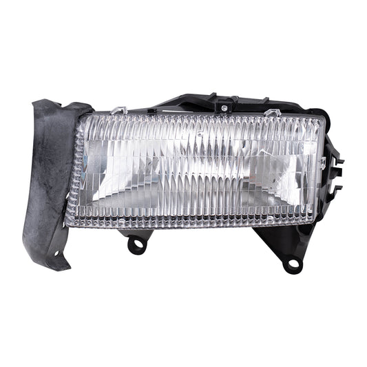 Brock Replacement Driver Headlight Compatible with 1997-2004 Dakota 1998-2003 Durango 55055171AE