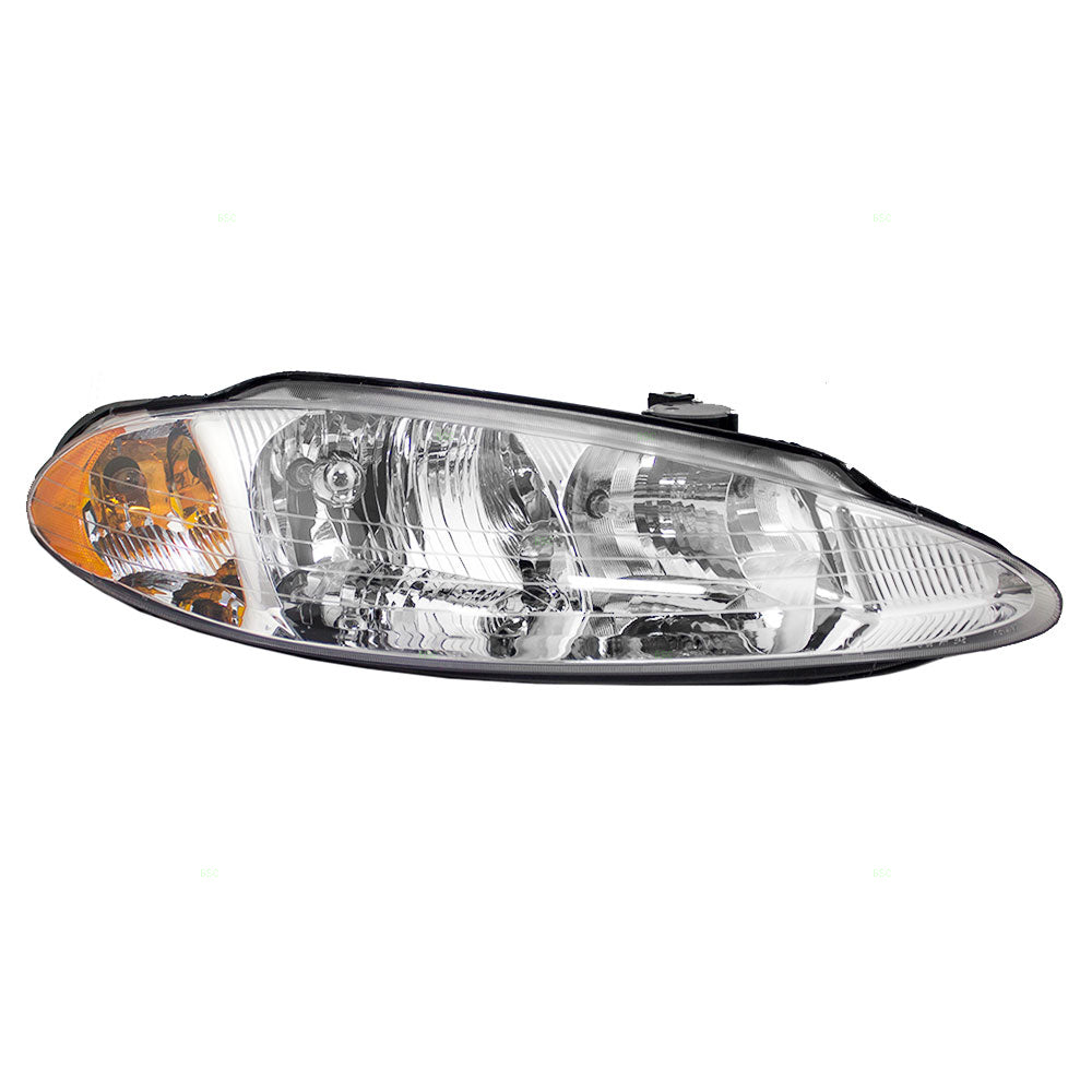 Brock Replacement Passenger Headlight Compatible with 1998-2004 Intrepid 5161540AB 5161536AB 5161538AB