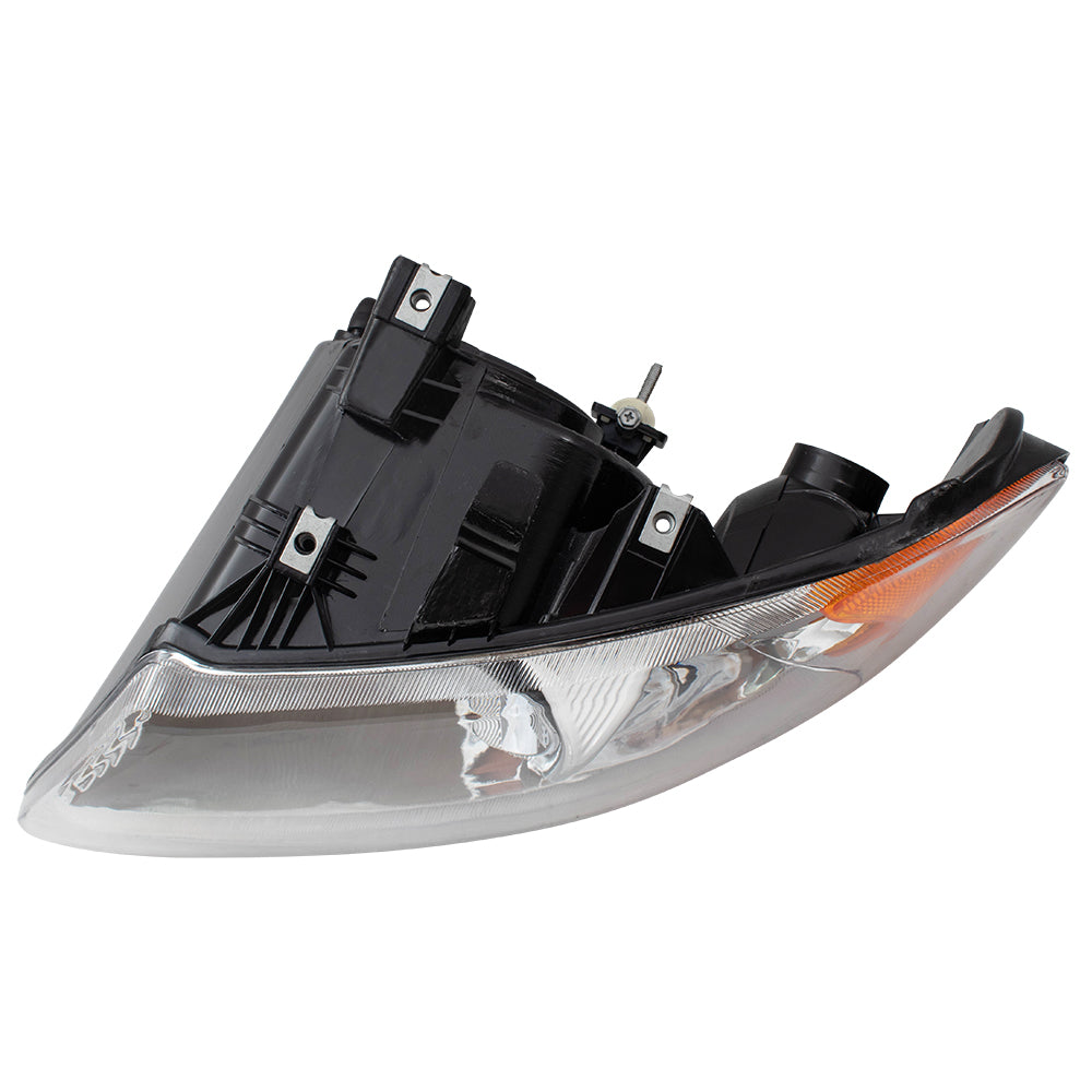 Brock Replacement Driver Halogen Headlight Compatible with 2001-2007 Caravan Town & Country Van 4857701AC