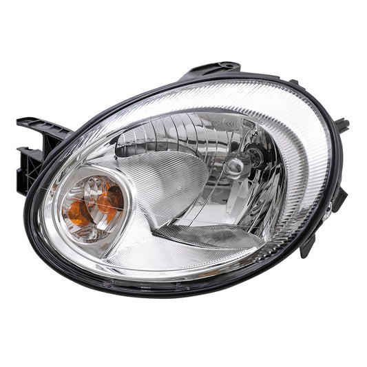 Brock Replacement Driver Headlight with Chrome Bezel Compatible with 2003-2005 Neon 5303551AI