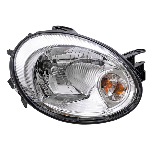 Brock Replacement Passenger Headlight with Chrome Bezels Compatible with 2003-2005 Neon 5303550AI