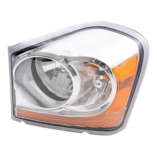 Brock Replacement Driver Halogen Headlight Compatible with 2004-2005 Durango 55077721AD