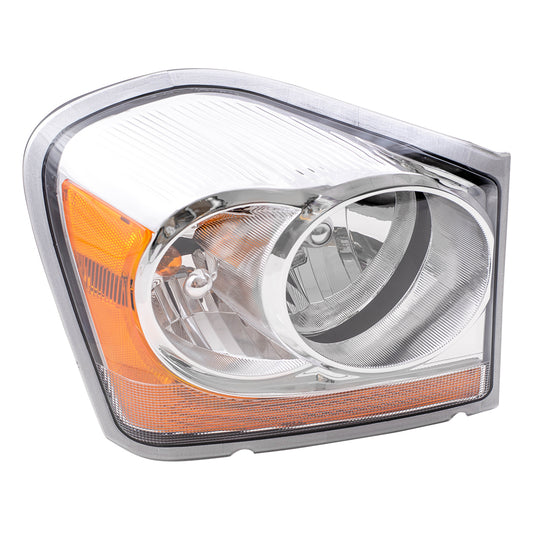 Brock Replacement Passenger Halogen Headlight Compatible with 2004-2005 Durango 55077720AD