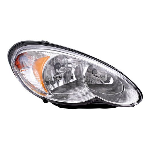 Brock Replacement Passenger Halogen Headlight Compatible with 2006-2010 PT Cruiser 5116042AB