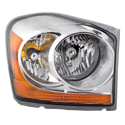 Brock Replacement Passenger Headlight Compatible with 2006 Durango 55077720AE