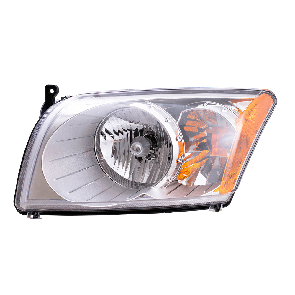 Brock Replacement Driver Headlight Compatible with 2007-2012 Caliber 5303739AJ