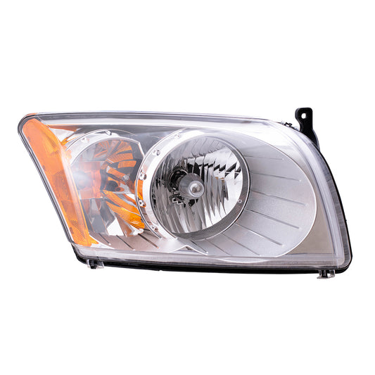 Brock Replacement Passenger Headlight Compatible with 2007-2012 Caliber 5303738AJ