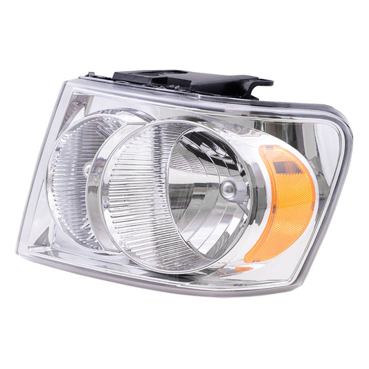 Brock Replacement Driver Headlight Compatible with 2007-2009 Durango 55078017AI