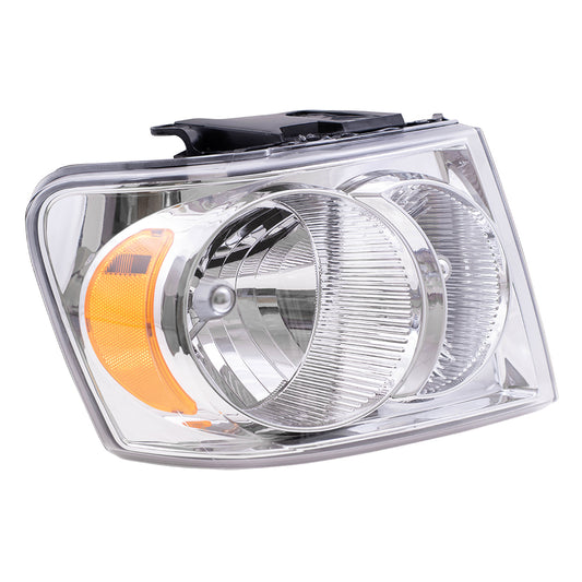 Brock Replacement Passenger Headlight Compatible with 2007-2009 Durango 55078018AI