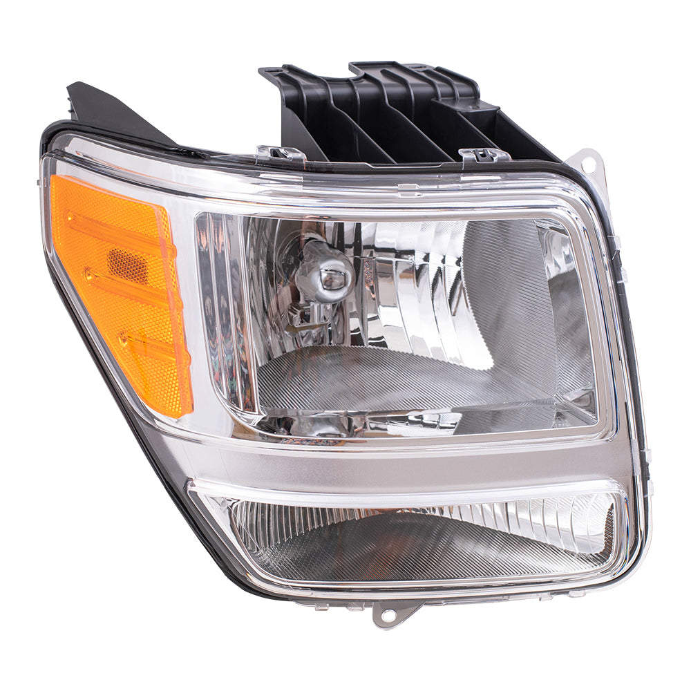 Brock Replacement Passenger Headlight Compatible with 2007-2011 Nitro 55157224AD