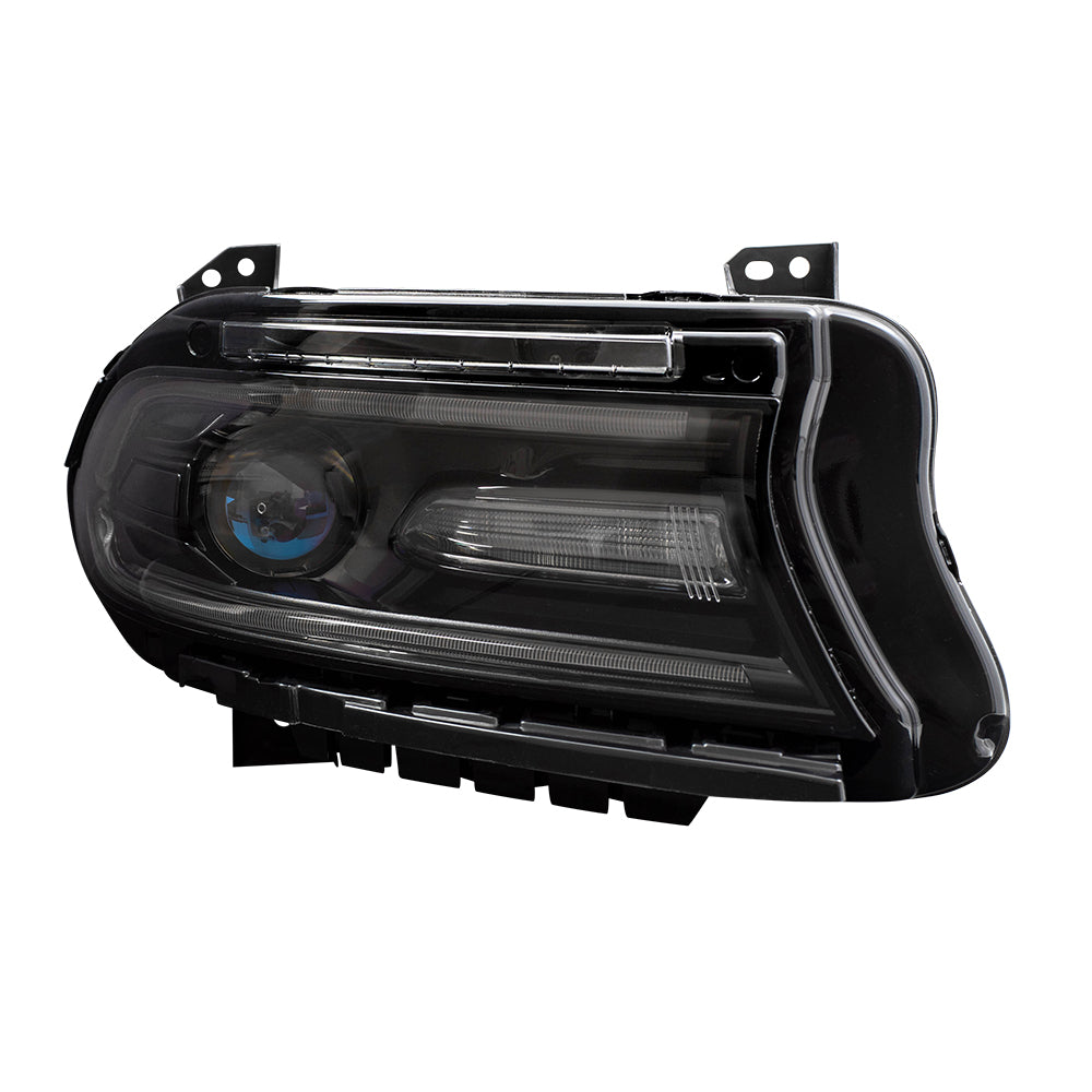 Brock Replacement Passenger Halogen Headlight Compatible with 2015 Charger