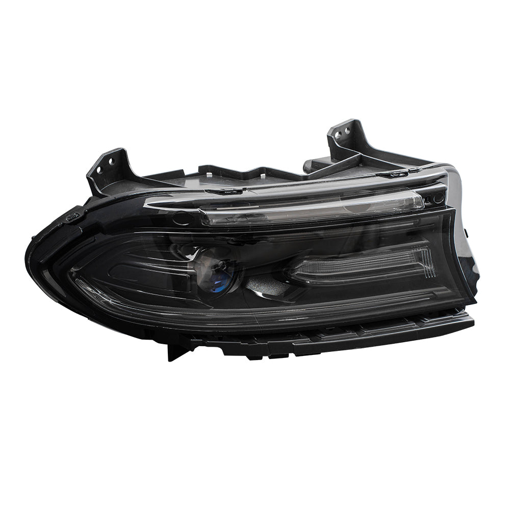 Brock Replacement Passenger Halogen Headlight Compatible with 2015 Charger