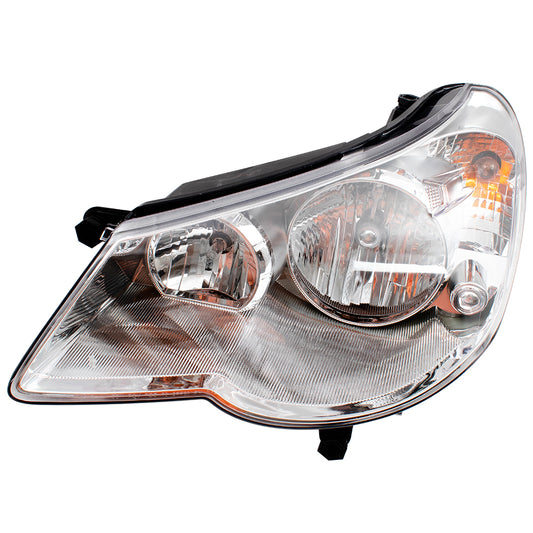 Brock Replacement Driver Type 1 Headlight Compatible with 2007-2010 Sebring 5303747AE