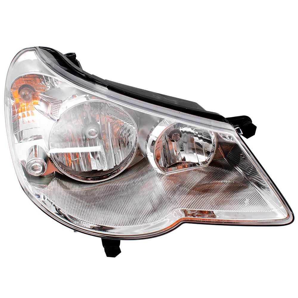 Brock Replacement Passenger Type 1 Headlight Compatible with 2007-2010 Sebring 5303746AE