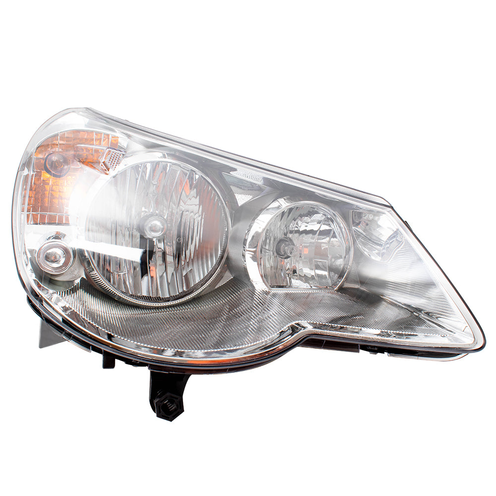 Brock Replacement Passenger Type 1 Headlight Compatible with 2007-2010 Sebring 5303746AE