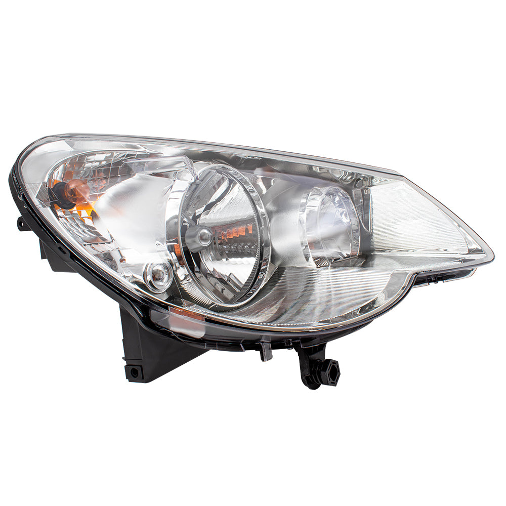 Brock Replacement Passenger Type 1 Headlight Compatible with 2007-2010 Sebring 5303746AE