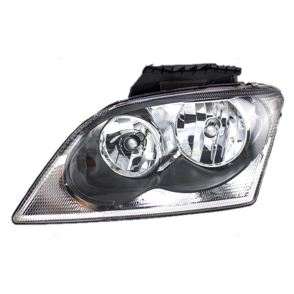 Brock Replacement Driver Halogen Combination Headlight Compatible with 2004-2006 Pacifica 4857851AE