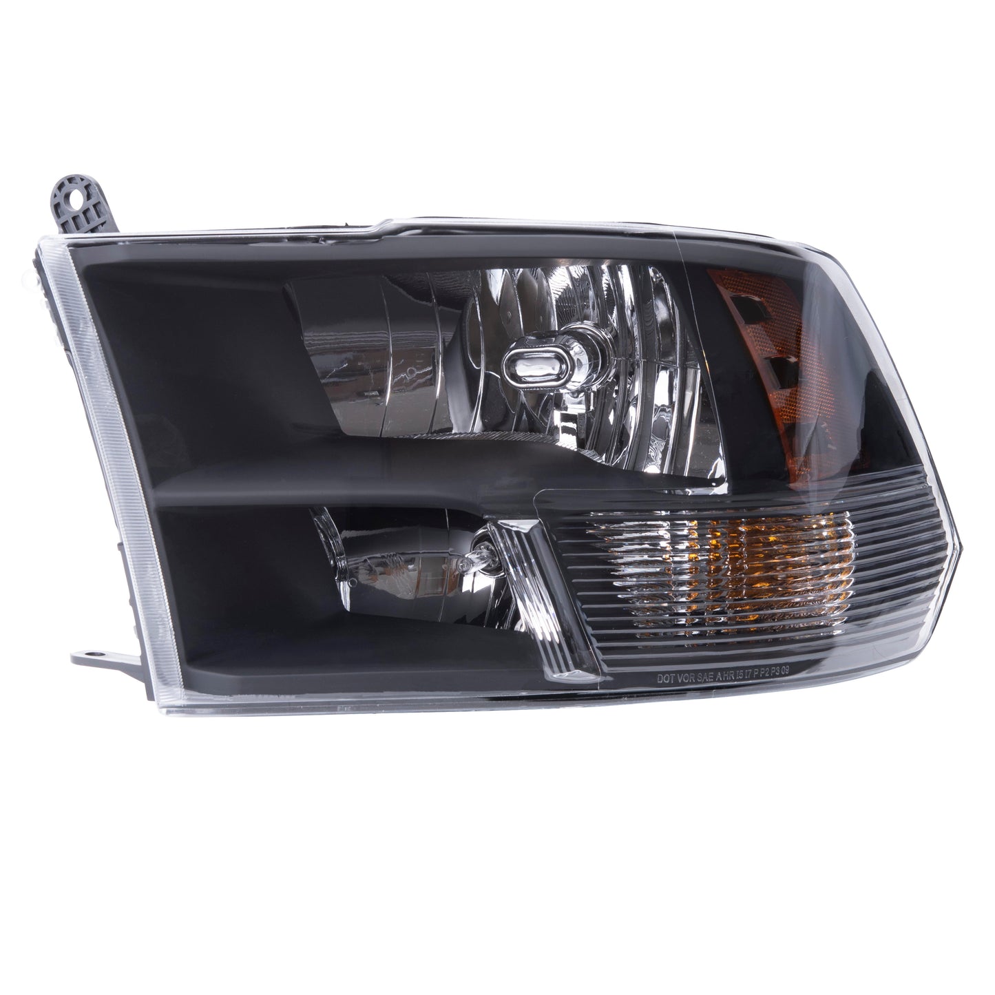 Brock 2221-0139L Driver Left Halogen Headlight With Black Bezel Compatible With 2013-2018 RAM Pickup 2019-2023 RAM 1500 Classic