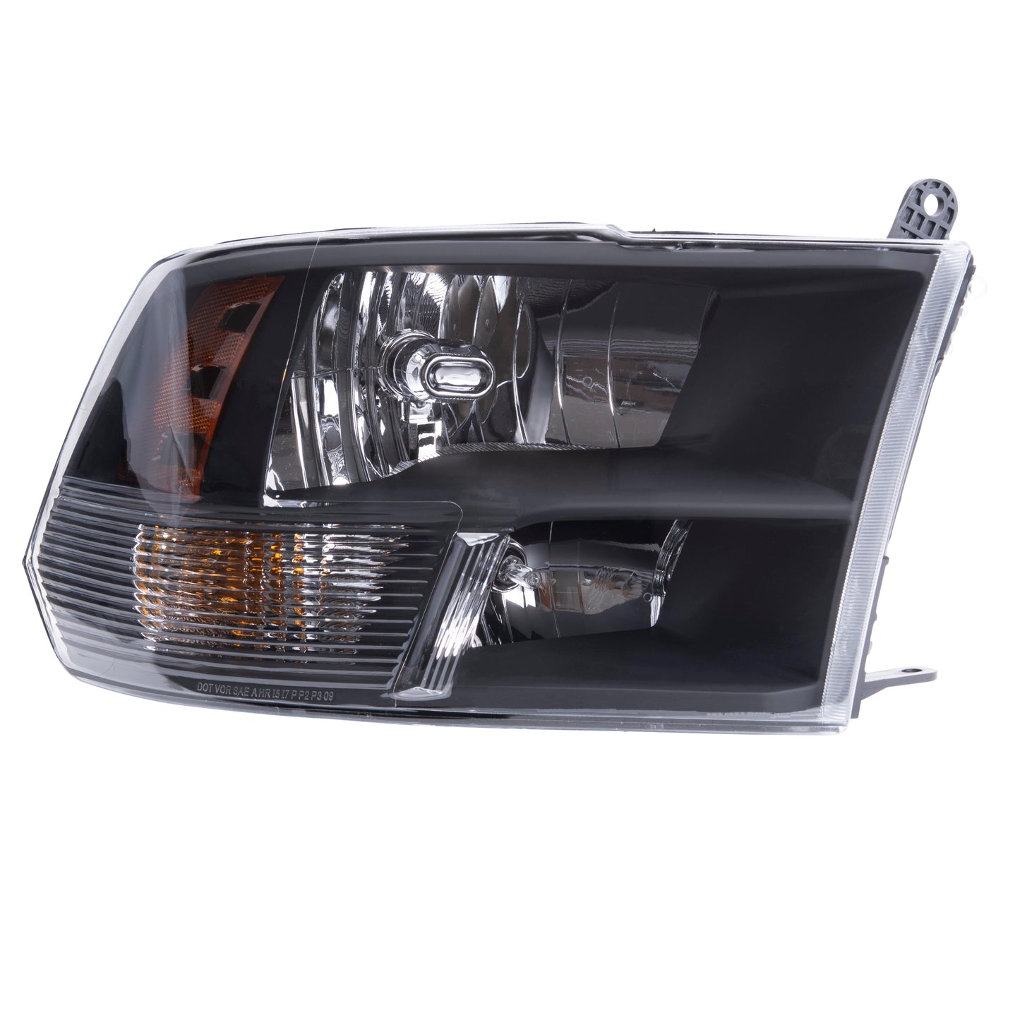 Brock 2221-0139R Passenger Right Halogen Headlight With Black Bezel Compatible With 2013-2018 RAM Pickup 2019-2023 RAM 1500 Classic