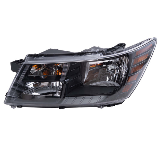 Brock 2221-0149L Driver Side Left Halogen Combination Headlight Assembly Compatible with 2014-2020 Dodge Journey